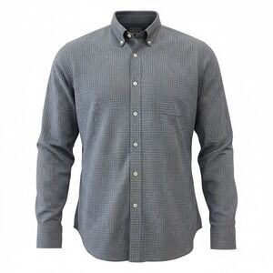 J Crew Mens Navy Blue  Button Down Long Sleeve Shirt Tailored Fit